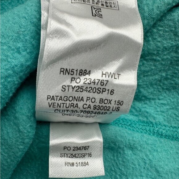 Patagonia Blue Fleece Quarter Zip Sweater - Women’s Size Small - 25420 - Picture 3 of 14